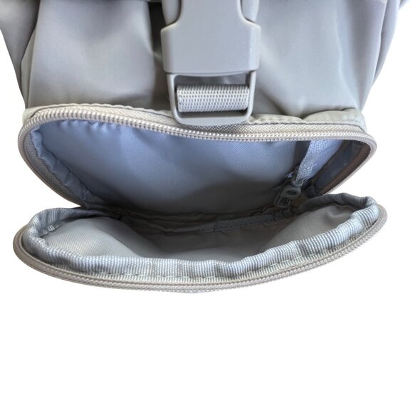 Adidas Women’s Beige Adjustable Straps Embroidered Logo Travel Mini Backpack - Picture 9 of 13